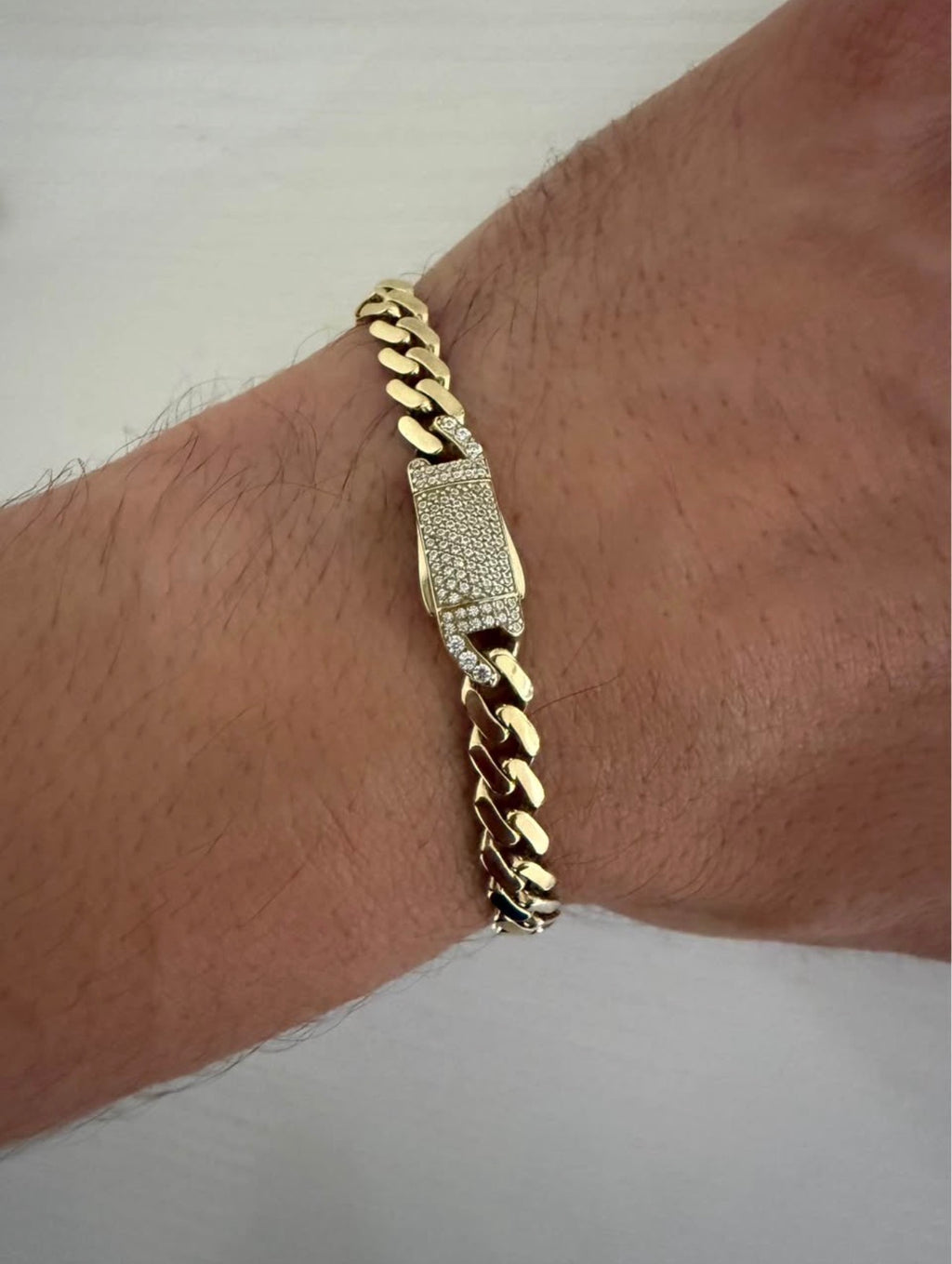 Pulsera Cubana Mónaco 10K
