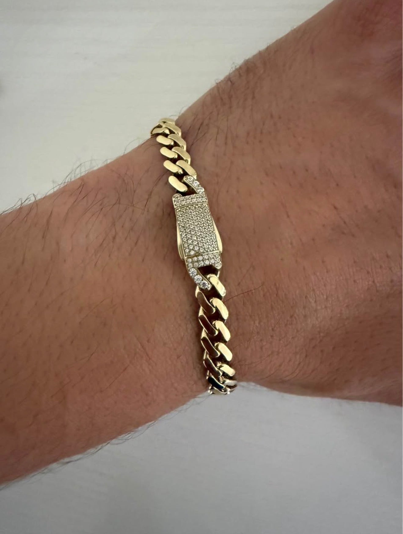 Pulsera Cubana Mónaco 10K