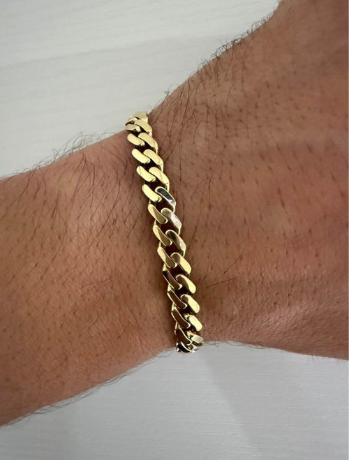 Pulsera Cubana Mónaco 10K
