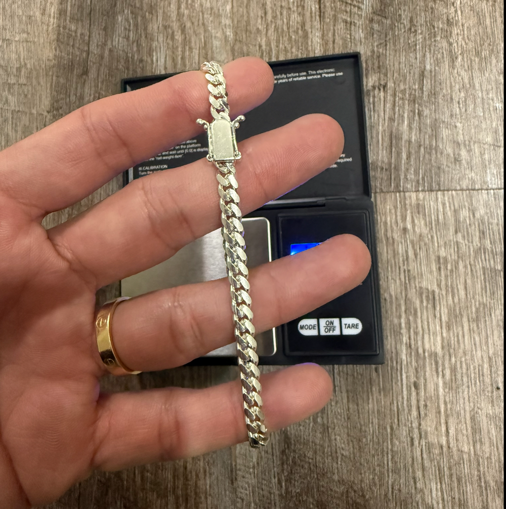 “Bracelet cubana plata 925 5mm 💎 13.7g”